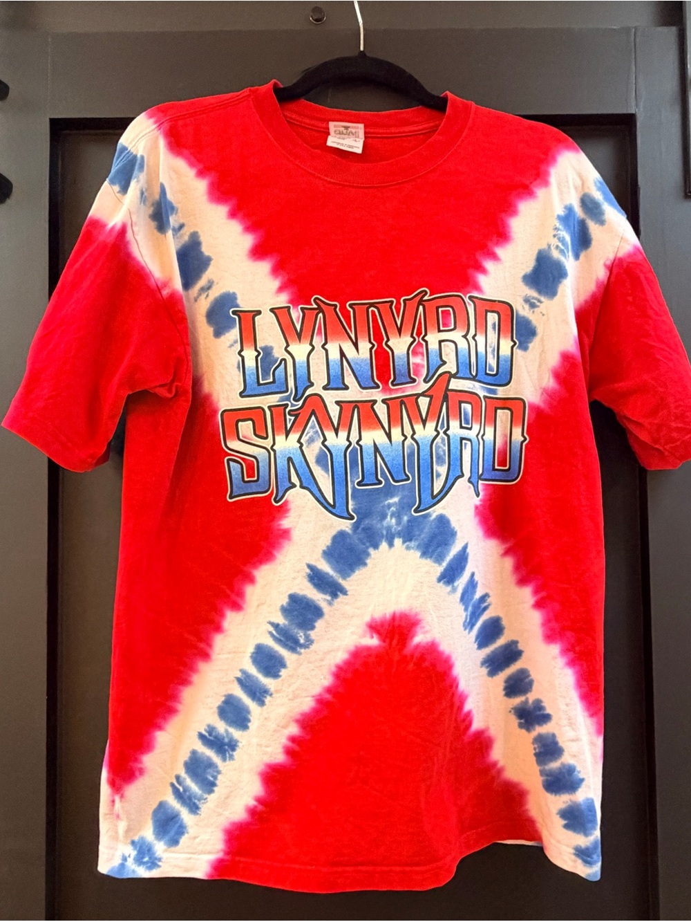 Vintage Lynyrd Skynyrd Red Tie-Dye Logo Tee - Sz L
